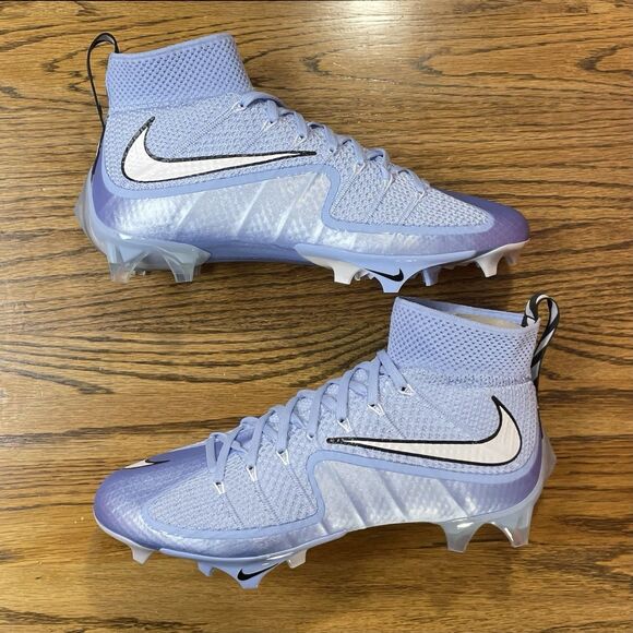 Nike Vapor Edge 360 Untouchable Men's Aluminum Football Cleats NEW Blue Silver - Picture 2 of 6